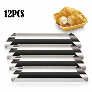 12x EDELSTAHL Cannoli Schillerlockenform Spritztüllen Schaumrollen Sahnerol B5W4 - Bild 1 von 15