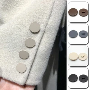 10pcs Resin Shank Button Flat High-foot Spray Paint Buttons for Coat Accessories - Picture 1 of 26