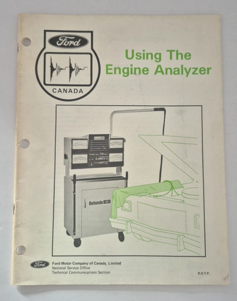 Ford Canada Using The Engine Analyzer Manual 1976 - Image 1 of 4