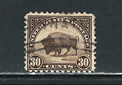 US Year of 1923 Buffalo Single Stamp Scott# 569 (Used), - Image 1 of 2