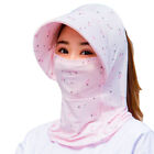Women Full Face Neck Cover Breathable Sun Hat Outdoor Cycling Wide Brim Cap 61