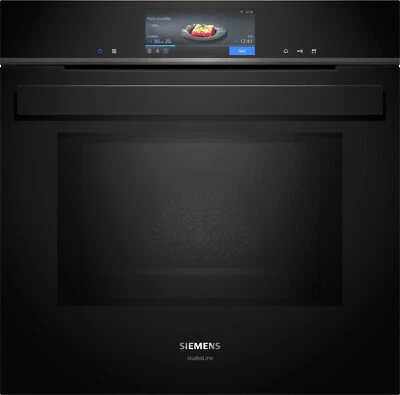 Siemens HN978GQB1 Einbau Backofen mit Mikrowellen und Dampffunktion Black IQ700. - Bild 1 von 4