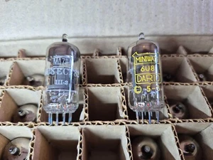 SELTEN 12x RÖHREN 6U8 / ECF82 SET = 7 Miniwatt Dario SET 5-3 + 5 Mazda SET III-2 - Bild 1 von 3