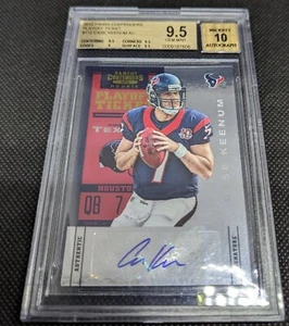 2012 Panini Contenders Playoff Ticket Auto CASE KEENUM RC BGS 9.5 Gem Mint /99 - Picture 1 of 4
