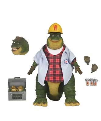 Boneco de ação EARL SINCLAIR TREE PUSHER Dinosaurs NECA clássico desenho animado  - Imagem 1 de 4