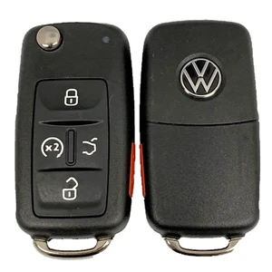 Locked OEM Volkswagen Keyless Remote 5 Button Uncut 561837202J - NBGFS93N - Picture 1 of 3