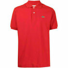 Mens Lacoste Mesh Short Sleeve Poloshirt Classic Fit Button Down Polos Gift
