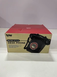 Tyler Retro Style Landline Phone, Push Button Rotary Look, Large Button Vintage - Picture 1 of 1