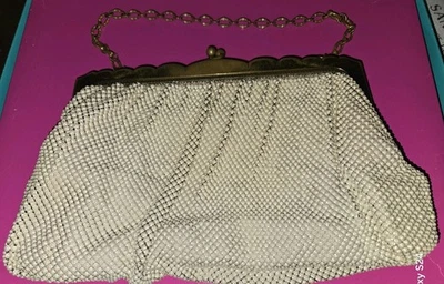 vintage Whiting & Davis MESH purse ART DECO WITH TAG - Image 1 of 4