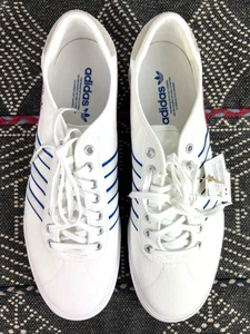 Adidas Delpala Hombres Encaje Tenis/Zapatos Deportes Blanco/Azul/Rojo Talla 14 Nuevo/Etiquetas - Imagen 1 de 15