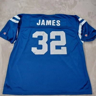 Винтажная футболка чемпиона XLarge Edgerrin James Indianapolis Colts футбол синяя - Изображение 1 из 4