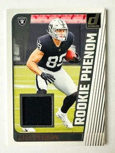 2024 Donruss Brock Bowers Jersey RC Raiders Rookie Phenom! - Picture 1 of 3