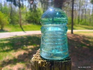 HUGE DOME GLASS CD 102 GLASS INSULATOR. - Picture 1 of 7
