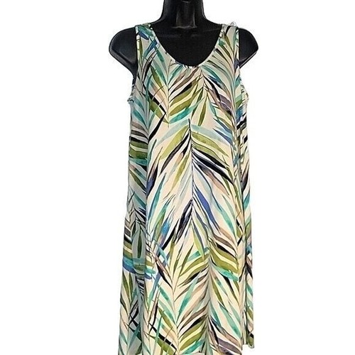 PALM ANGELS Abito J. Jill Collezione Wearever Stampa Foglia di Palma Senza Maniche Petite S