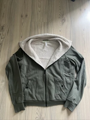 Adidas Neo Sweatjacke Khaki Gr. S Damen  Jacke warm/innen gefüttert - Bild 1 von 4
