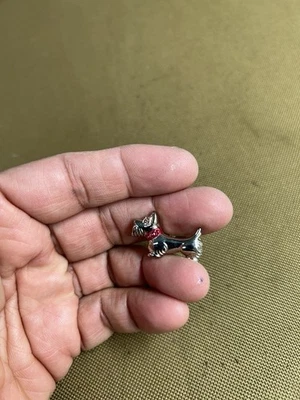 Nuevo con etiquetas. Gemelos Pal Zileri Acero Inoxidable Robo - Perros Foto 1 de 4