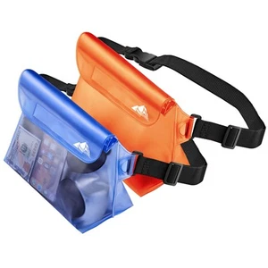 2-Pack Waterproof Pouch with Waist Strap, Screen Touchable Dry Bag with Adjus... - Picture 1 of 7
