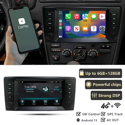 Android 13 Apple Carplay For 2000-2004 Volvo S60 V70 XC70Car Stereo Radio FM GPS - Image 1 of 4