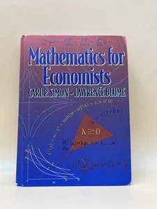 Mathematics for Economists by Lawrence E. Blume - GOOD - Imagen 1 de 4