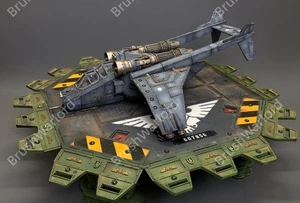 Valkyrie + skyshield landing pad Imperium Armies Astra Militarum Painted AU$1672 - Picture 1 of 9
