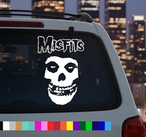 Misfits Aufkleber Sticker Punk Rock Horror Unterweltler Totenkopf purpurrot Geist Auto Fenster - Bild 1 von 4
