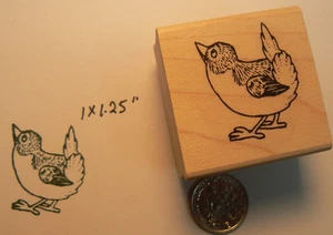 Sello de goma Little Bird P34 WM 1x1" - Imagen 1 de 2