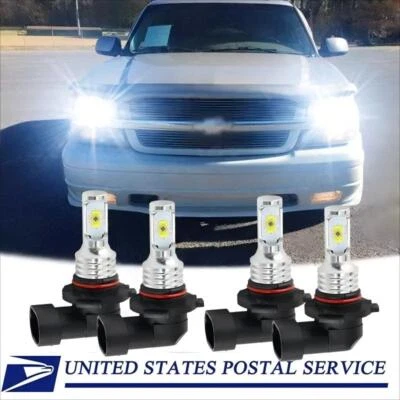 LED Headlights High Low Beam bulbs For Chevrolet Avalanche 1500 2500 2002-2006 H - Image 1 of 4