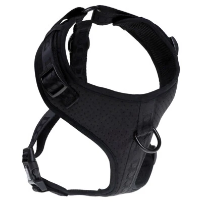 DOOG Neosport Hundegeschirr Schwarz, Verstellbar mit Neopren für Haustiere