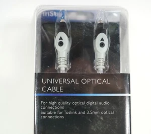 Philex TriStar 3M Toslink & 3.5mm Connector Universal Optical Cable New & Sealed - Picture 1 of 7