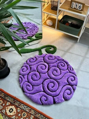 Devil Fruit 3D Hand Tufted Wool Handmade Area Rug Carpet for Home Living Room - Image 1 of 4