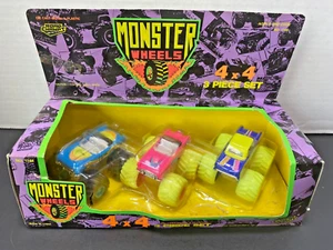 NEW Vintage Monster Wheels 3 Pack 1990 Road Champs Cars RARE - Picture 1 of 7