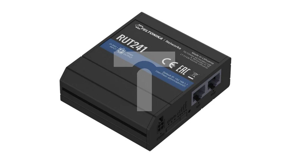 Industrial LTE Cat.4 Router, 2x LAN 100Mb/s WiFi 2.4GHz, RUT241 000000 Te /T2UK - Image 1 of 1