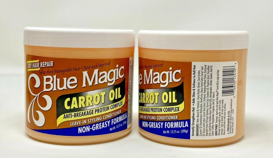 Blue Magic Carrot Oil Dry Hair Leave In Conditioner 13.75oz (PACK OF 2) - Image 1 of 1