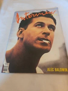 1989 October, Interview Magazine, Alec Baldwin On Cover (MH41) - Picture 1 of 3