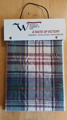 Vtg Taste of Victory Fabric Sample Book Wesco Fabrics – 20 Swatches Sewing Craft - Image 1 of 4