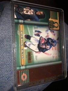 1999 Pacific Omega Copper Chicago Bears Football Card #45 Curtis Enis # 99/99