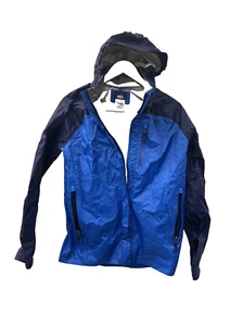 REI CO-OP Boy's Blue Hooded Zip Up Nylon Rain Jacket Coat Blue Sz XL (18) 2017 - Picture 1 of 6