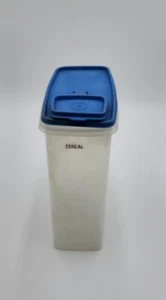 Vintage TUPPERWARE Müslibehälter #1588 blauer Deckel #1589 - 20 Tassen Vorratsbehälter - Bild 1 von 5