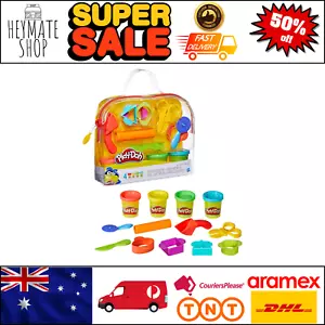 Play-Doh - Starter Set 4 Tubs of Non-Toxic Dough & 6 Accessories Kids Toys NEW - Picture 1 of 8