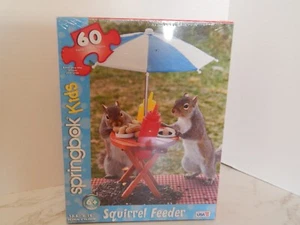 Springbok Kids SQUIRREL FEEDER Jigsaw Puzzle Age 6+ 60 Piece 13.5" x 19"  NEW - Picture 1 of 7