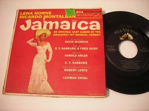 w PICTURE SLEEVE Lena Horne Ricardo Montalban Jamaica 1957 45rpm Triple EP - Picture 1 of 4
