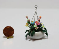 Dollhouse Miniature Handcrafted Brown Moss Urn Filled Razor Grass and Greenery