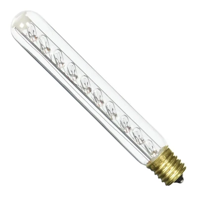 Bulbrite 707501 9T6.5C/N T6.5 Intermediate E17 Tube Tubular Bulb 9W 120V Clear - Image 1 of 4
