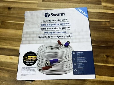 Swann Security Extension Cable 200ft/60m Comp 4K Ultra HD 1080P SWPRO-60ULCBL-GL - Image 1 of 4