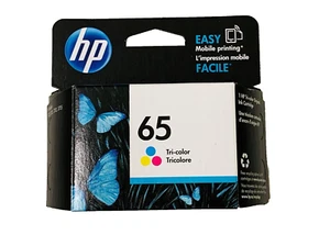 Genuine Genuine HP #65 Color Ink DeskJet 3755 3758 2624 2630 2655 65 N9K01AN - Picture 1 of 2