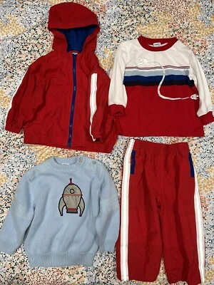 Lote de jaqueta vintage Gymboree Space Trooper astronauta 18-24 meses muito bom estado 4 peças - Imagem 1 de 4