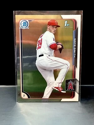2015 Topps Bowman Chrome Nate Smith #BCP90 - Los Angeles Angels - Image 1 of 2