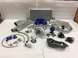 for HD Civic D17 01-05 LX EX VP SOHC T3T4 .63 Turbo Kit Intercooler BOV Manifold - Picture 1 of 1