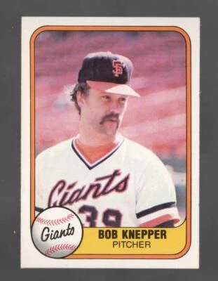 1981 Fleer Bob Knepper San Francisco Giants #447 Near Mint or Better - Image 1 of 2