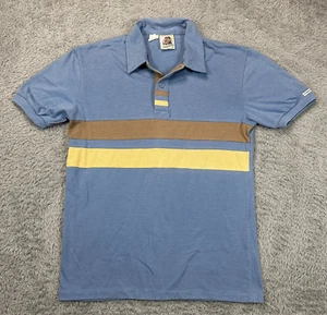 Polo Kennington vintage adulto blu medio discoteca tempo libero anni 70 golf uomo - Foto 1 di 6